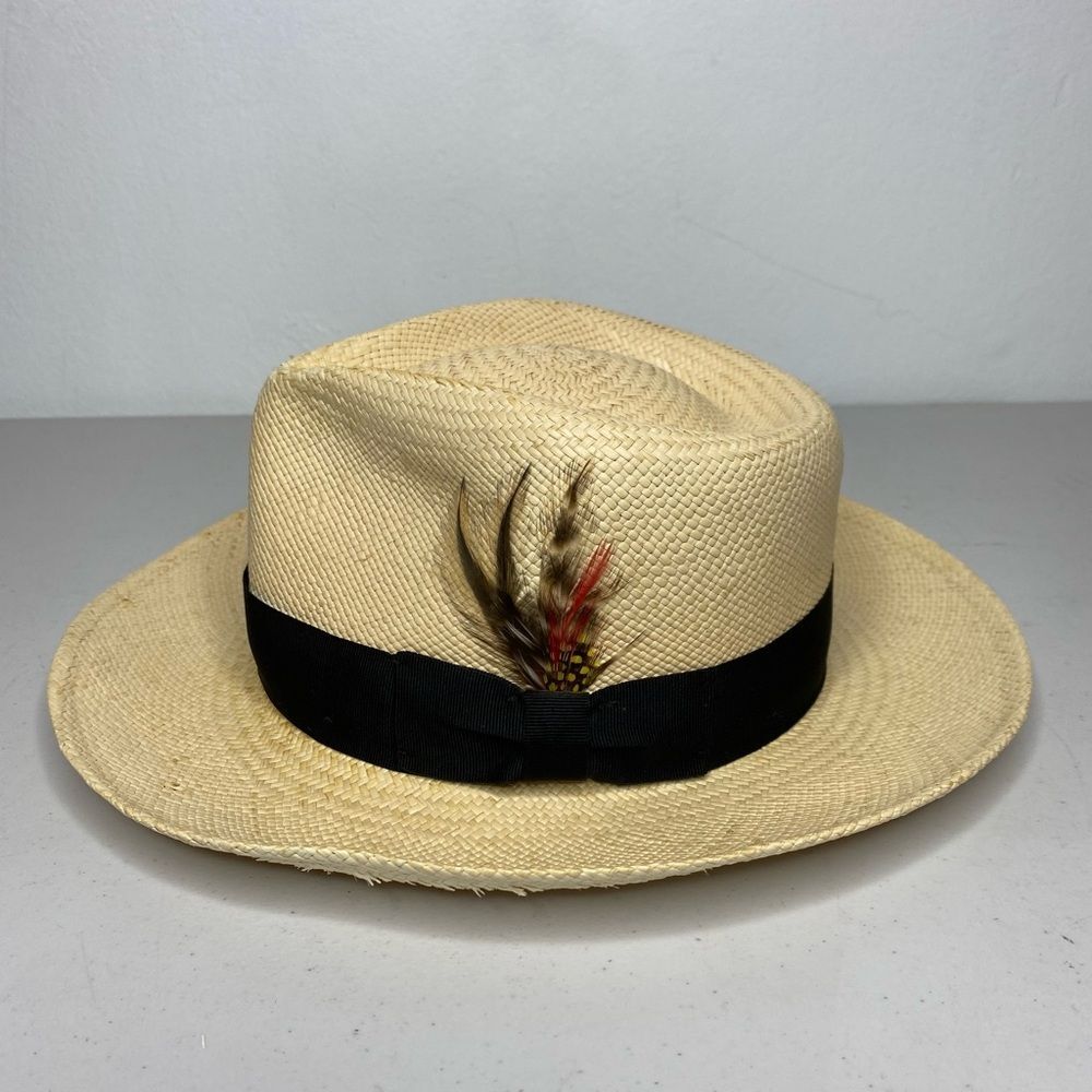 Capas Pioneer Authentic Panama hat Size Small Fedora Tropical Vacation Classic - Picture 2 of 13